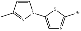 2-Bromo-5-(3-methyl-1H-pyrazol-1-yl)thiazole Structure