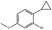 2-bromo-1-cyclopropyl-4-methoxybenzene Structure