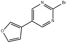 2-Bromo-5-(3-furyl)pyrimidine Structure