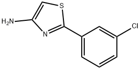 4-Amino-2-(3-chlorophenyl)thiazole 구조식 이미지