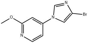 4-Bromo-1-(2-methoxy-4-pyridyl)imidazole Structure