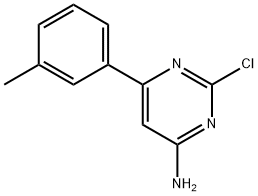 2-Chloro-4-amino-6-(3-tolyl)pyrimidine Structure