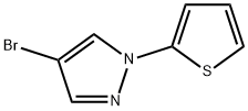 4-Bromo-1-(2-thienyl)pyrazole Structure