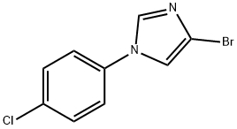 4-Bromo-1-(4-chlorophenyl)-1H-imidazole 구조식 이미지