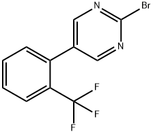 2-Bromo-5-(2-trifluoromethylphenyl)pyrimidine Structure