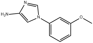 4-Amino-1-(3-methoxyphenyl)imidazole 구조식 이미지