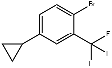 1-bromo-4-cyclopropyl-2-(trifluoromethyl)benzene 구조식 이미지