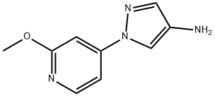 4-Amino-1-(2-methoxy-4-pyridyl)pyrazole Structure