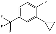 1-bromo-2-cyclopropyl-4-(trifluoromethyl)benzene Structure