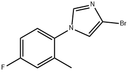 4-Bromo-1-(2-methyl-4-fluorophenyl)imidazole Structure