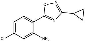 5-chloro-2-(3-cyclopropyl-1,2,4-oxadiazol-5-yl)aniline Structure