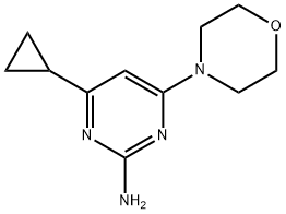 2-Amino-4-morpholino-6-cyclopropylpyrimidine Structure