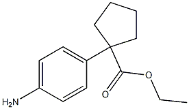 ethyl 1-(4-aminophenyl)cyclopentane-1-carboxylate Structure