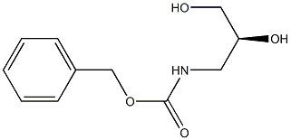 benzyl (S)-(2,3-dihydroxypropyl)carbamate 구조식 이미지