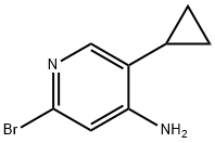 2-Bromo-4-amino-5-(cyclopropyl)pyridine 구조식 이미지