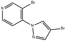 4-Bromo-1-(3-bromo-4-pyridyl)pyrazole 구조식 이미지