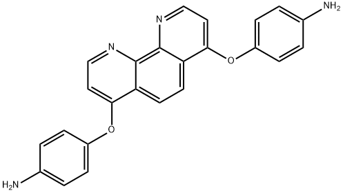 Benzenamine, 4,4'-[(1,10-phenanthroline-4,7-diyl)bis(oxy)]bis- 구조식 이미지