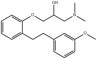 1-(Dimethylamino)-3-(2-(3-methoxyphenethyl)phenoxy)propan-2-ol Structure