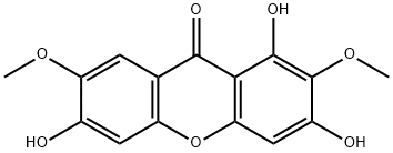 2,7-Dimethoxy-1,3,6-trihydroxyxanthone Structure
