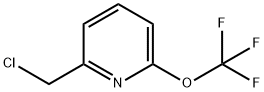 Pyridine, 2-(chloromethyl)-6-(trifluoromethoxy)- Structure