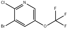 3-bromo-2-chloro-5-(trifluoromethoxy)pyridine 구조식 이미지