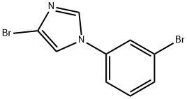 4-Bromo-1-(3-bromophenyl)imidazole Structure