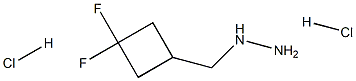 ((3,3-difluorocyclobutyl)methyl)hydrazine dihydrochloride Structure