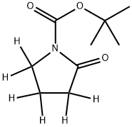 tert-butyl 2-oxopyrrolidine-1-carboxylate-3,3,4,4,5,5-d6 Structure