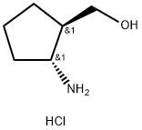 trans-(2-Amino-cyclopentyl)-methanol hydrochloride Structure