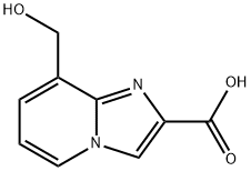 8-(hydroxymethyl)imidazo[1,2-a]pyridine-2-carboxylic acid 구조식 이미지