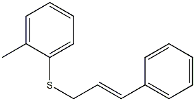 cinnamyl(o-tolyl)sulfane Structure