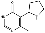 6-methyl-5-(pyrrolidin-2-yl)pyrimidin-4-ol Structure