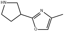 4-methyl-2-(pyrrolidin-3-yl)-1,3-oxazole Structure