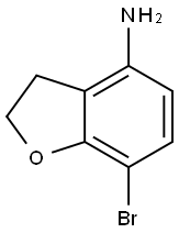 7-BROMO-2,3-DIHYDRO-1-BENZOFURAN-4-AMINE Structure