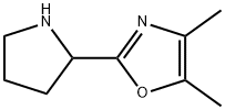 4,5-dimethyl-2-(pyrrolidin-2-yl)-1,3-oxazole Structure