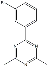 2-(3-bromophenyl)-4,6-dimethyl-1,3,5-Triazine Structure
