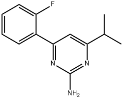 2-Amino-4-(2-fluorophenyl)-6-(iso-propyl)pyrimidine Structure