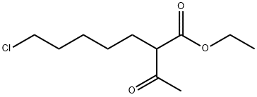 Heptanoic acid, 2-acetyl-7-chloro-, ethyl ester Structure