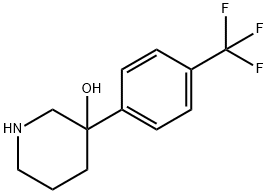 3-(4-(trifluoromethyl)phenyl)piperidin-3-ol hydrochloride Structure