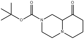 octahydro-9-oxo-2H-Pyrido[1,2-a]pyrazine-2-carboxylic acid 1,1-dimethylethyl ester Structure