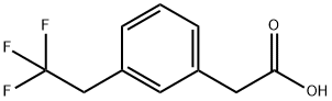 2-[3-(2,2,2-trifluoroethyl)phenyl]acetic acid Structure