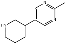 2-methyl-5-(piperidin-3-yl)pyrimidine Structure