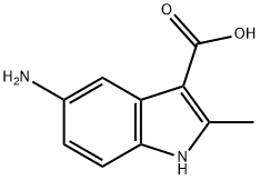 5-amino-2-methyl-1H-indole-3-carboxylic acid 구조식 이미지
