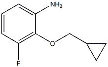 2-(cyclopropylmethoxy)-3-fluoroaniline Structure