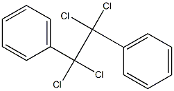 (1,1,2,2-tetrachloro-2-phenylethyl)benzene 구조식 이미지