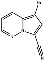 5-Bromopyrrolo[1,2-b]pyridazine-7-carbonitrile 구조식 이미지