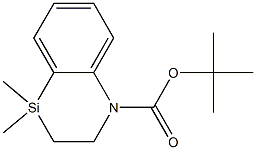 tert-Butyl 4,4-dimethyl-3,4-dihydrobenzo[b][1,4]azasiline-1(2H)-carboxylate 구조식 이미지