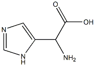 2-Amino-2-(1H-imidazol-5-yl)acetic acid 구조식 이미지