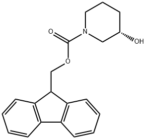 (R)-1-Fmoc-3-hydroxypiperidine Structure