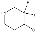 3,3-difluoro-4-methoxypiperidine 구조식 이미지
